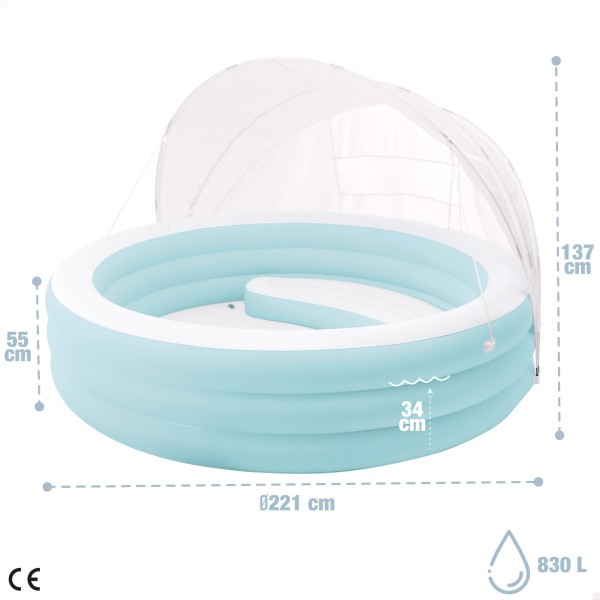 Piscina inflável com assento e cobertura para crianças INTEX | Distria