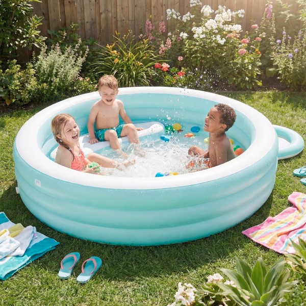 Piscina inflável com assento e cobertura para crianças INTEX | Distria