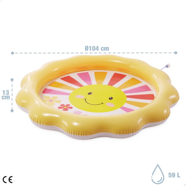 Piscina inflável infantil INTEX com jato de água Ø104 cm | Distria