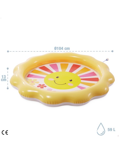 Piscina inflável infantil INTEX com jato de água Ø104 cm | Distria