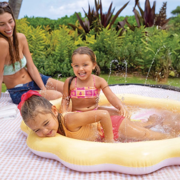 Piscina inflável infantil INTEX com jato de água Ø104 cm | Distria