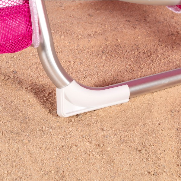 Cadeira de praia dobrável fúcsia Aktive | Distria