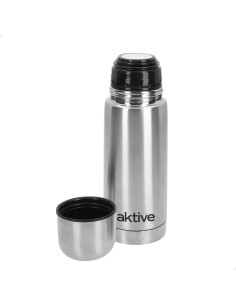 Garrafa térmica Aktive 350 ml em aço inoxidável com copo | Distria