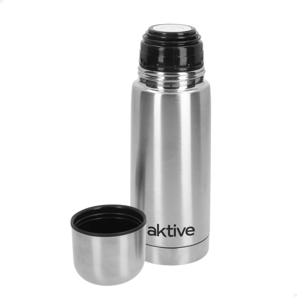 Garrafa térmica Aktive 350 ml em aço inoxidável com copo | Distria