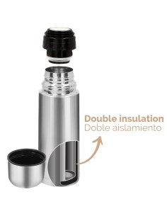 Garrafa térmica Aktive 350 ml em aço inoxidável com copo | Distria 2