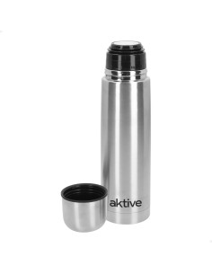 Garrafa térmica Aktive 500 ml em aço inoxidável com copo | Distria