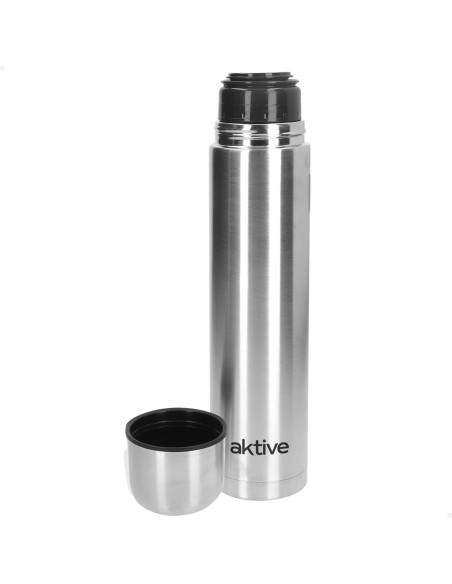 Garrafa térmica Aktive 750 ml em aço inoxidável com copo | Distria