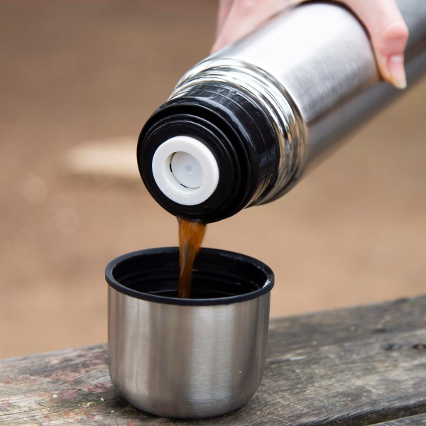 Garrafa térmica Aktive 1 L em aço inoxidável com copo | Distria