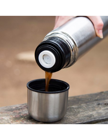 Garrafa térmica Aktive 1 L em aço inoxidável com copo | Distria