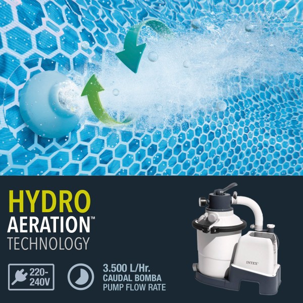 Piscina Prism Frame 400x200x122 cm com filtro de areia | Distria