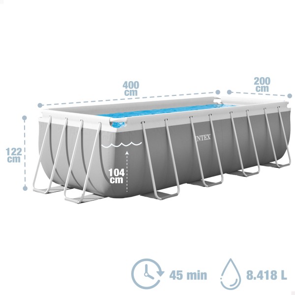 Piscina Prism Frame 400x200x122 cm com filtro de areia | Distria