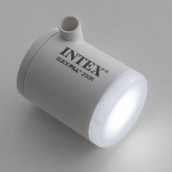 Bomba elétrica pequena de enchimento rápido INTEX com lanterna | Distria