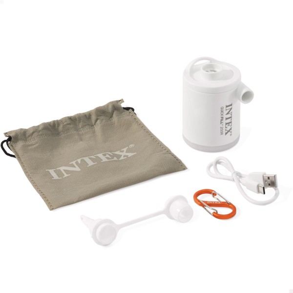 Bomba elétrica pequena de enchimento rápido INTEX com lanterna | Distria