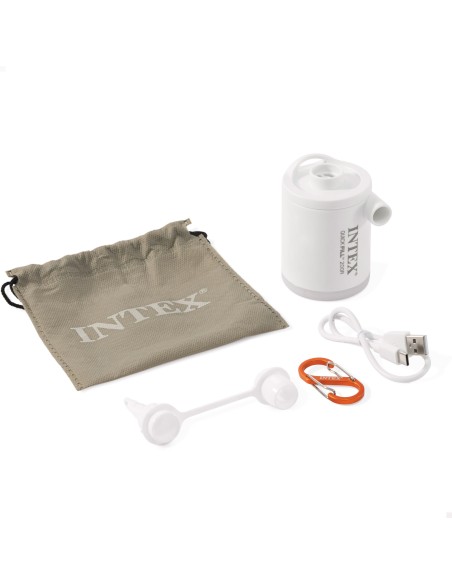 Bomba elétrica pequena de enchimento rápido INTEX com lanterna | Distria