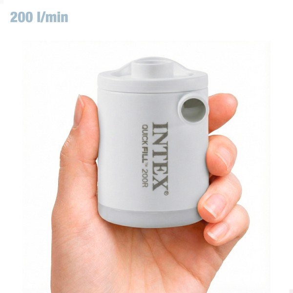 Bomba elétrica pequena de enchimento rápido INTEX com lanterna | Distria