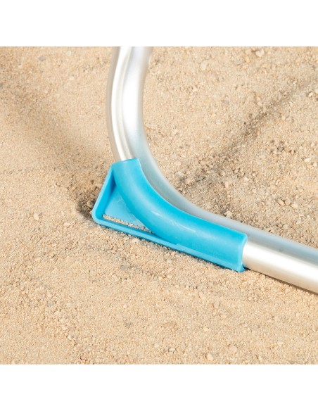 Cadeira de praia dobrável azul 5 posições Aktive | Distria