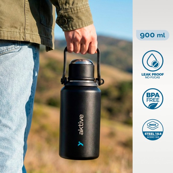 Garrafa térmica de aço inoxidável de 900 ml | Distria
