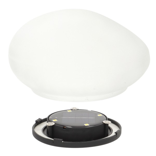 Meta title: Lâmpada solar LED, pedra de vidro translúcida | Distria