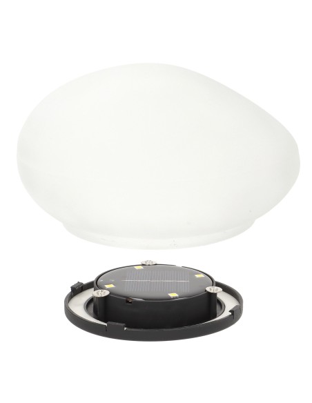 Meta title: Lâmpada solar LED, pedra de vidro translúcida | Distria