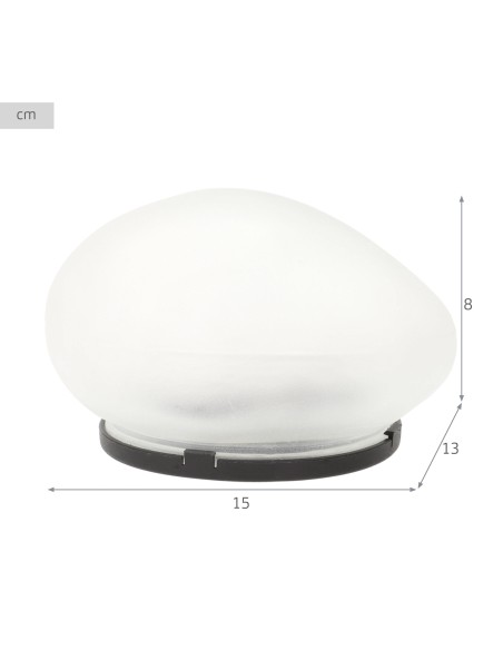 Meta title: Lâmpada solar LED, pedra de vidro translúcida | Distria