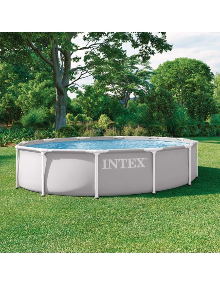 Piscina desmontável INTEX Moldura Prisma Ø366x76 cm | Distria