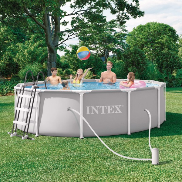 Piscina desmontável INTEX Prism Frame Ø366x99 cm sistema de filtragem | Distria