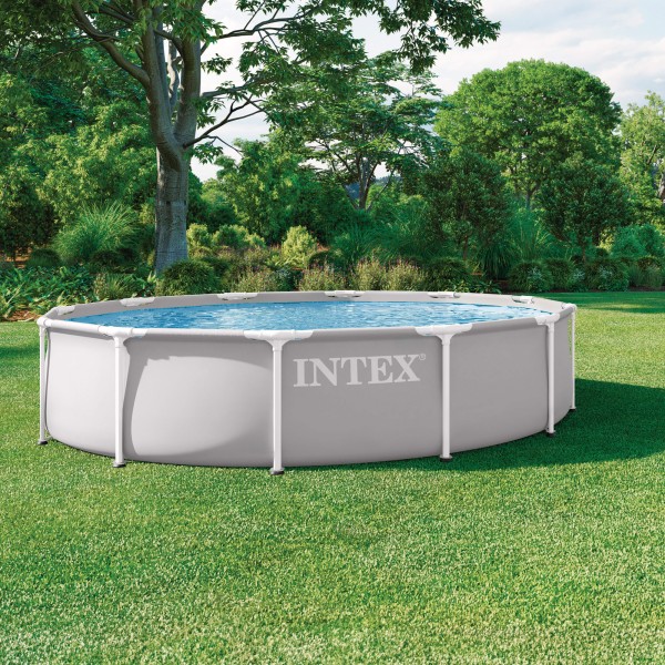 Piscina desmontável INTEX Prism Frame Ø366x76 cm sistema de filtragem | Distria
