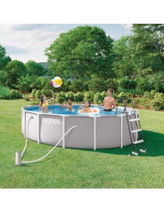 Piscina desmontável INTEX Prism Frame Ø457x122 cm sistema de filtragem | Distria 2
