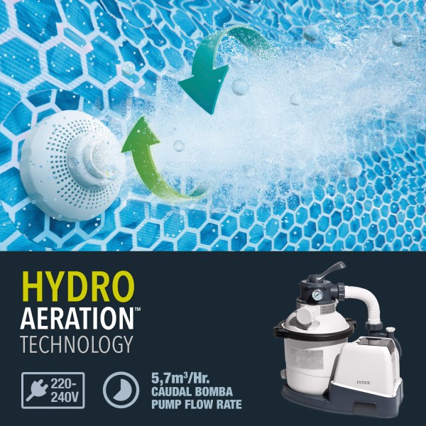 Piscina amovível INTEX Sistema de filtragem Ø478x124 cm | Distria