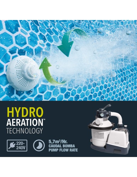 Piscina amovível INTEX Sistema de filtragem Ø478x124 cm | Distria