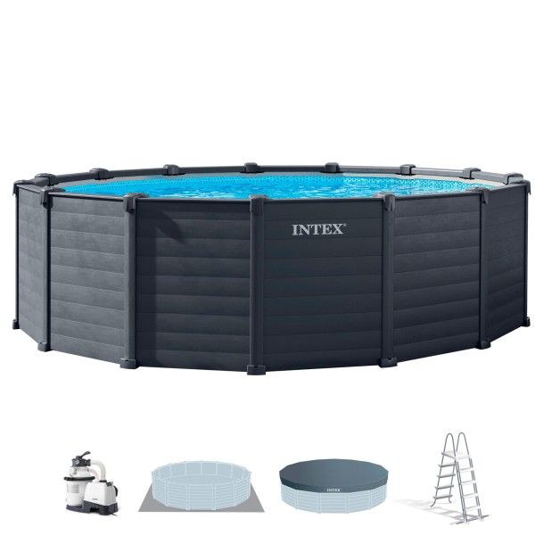 Piscina amovível INTEX Sistema de filtragem Ø478x124 cm | Distria