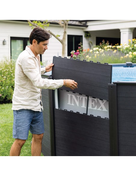 Piscina amovível INTEX Sistema de filtragem Ø478x124 cm | Distria