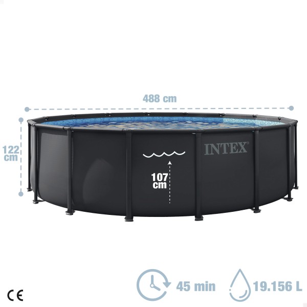 Piscina amovível INTEX Sistema de filtragem Ø488x122 cm | Distria