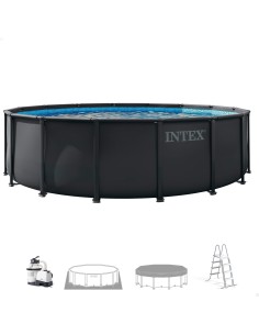 Piscina amovível INTEX Sistema de filtragem Ø488x122 cm | Distria