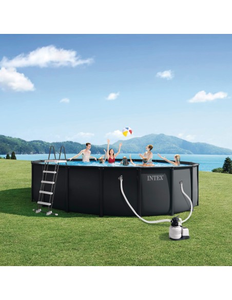 Piscina amovível INTEX Sistema de filtragem Ø488x122 cm | Distria