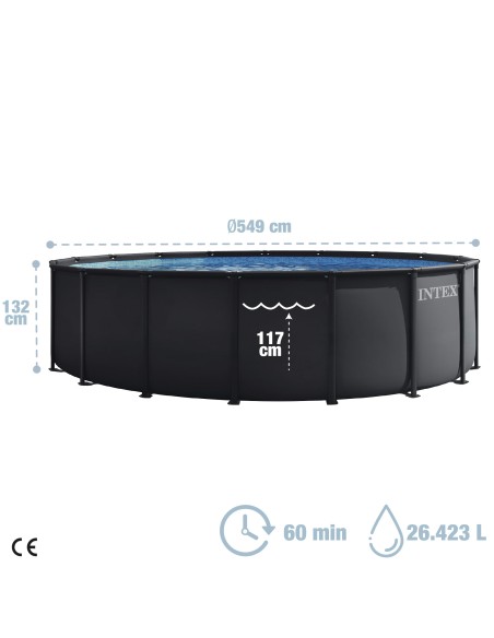 Piscina desmontável INTEX Sistema de filtragem Ø549x132 cm | Distria