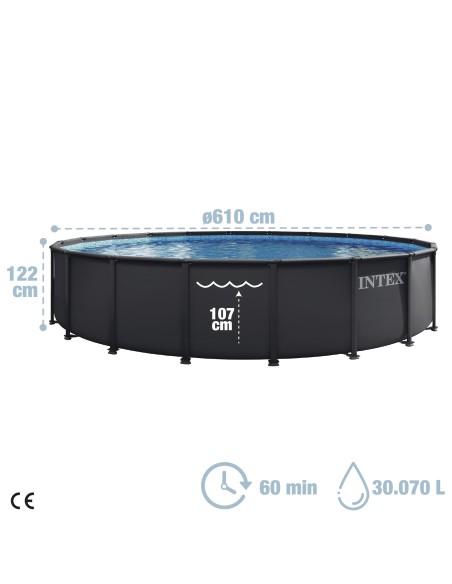 Piscina amovível INTEX Sistema de filtragem Ø610x122 cm | Distria