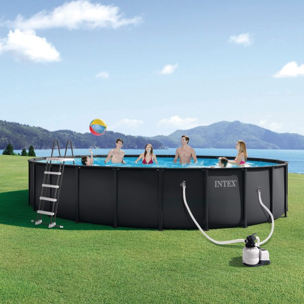 Piscina amovível INTEX Sistema de filtragem Ø732x132 cm | Distria