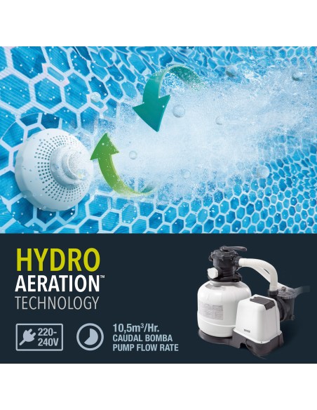 Piscina amovível INTEX Sistema de filtragem Ø732x132 cm | Distria