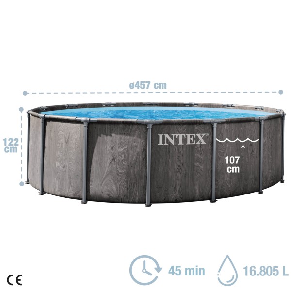 Piscina amovível INTEX Sistema de filtragem Ø457x122 cm | Distria
