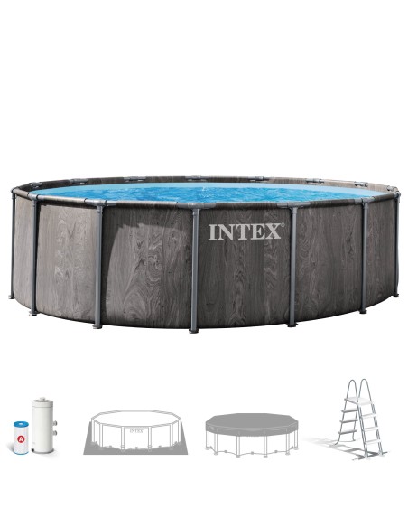 Piscina amovível INTEX Sistema de filtragem Ø457x122 cm | Distria