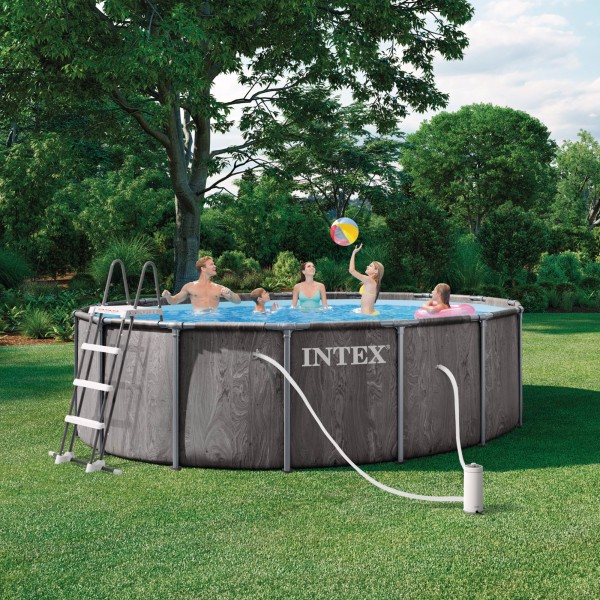 Piscina amovível INTEX Sistema de filtragem Ø457x122 cm | Distria