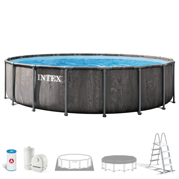 Piscina desmontável INTEX Sistema de filtragem Ø549x122 cm | Distria