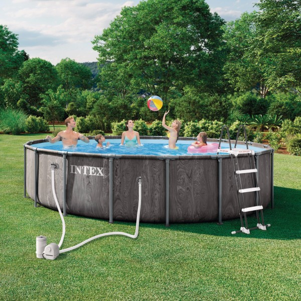 Piscina desmontável INTEX Sistema de filtragem Ø549x122 cm | Distria