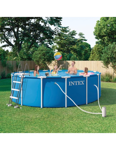 Piscina amovível INTEX Sistema de filtragem Ø457x122 cm | Distria