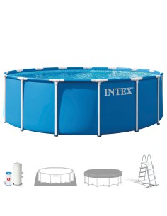 Piscina amovível INTEX Sistema de filtragem Ø457x122 cm | Distria