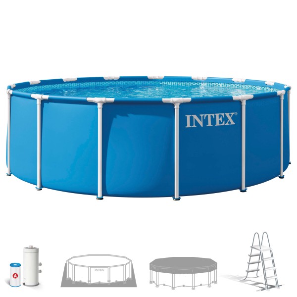 Piscina amovível INTEX Sistema de filtragem Ø457x122 cm | Distria