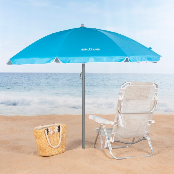 Guarda-sol azul Ø180 cm | Distria