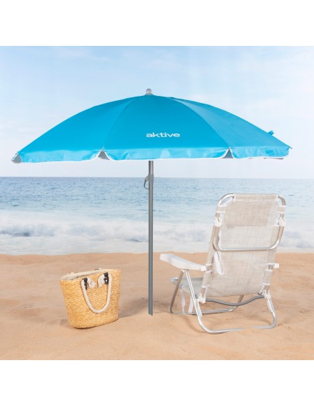 Guarda-sol azul Ø180 cm | Distria