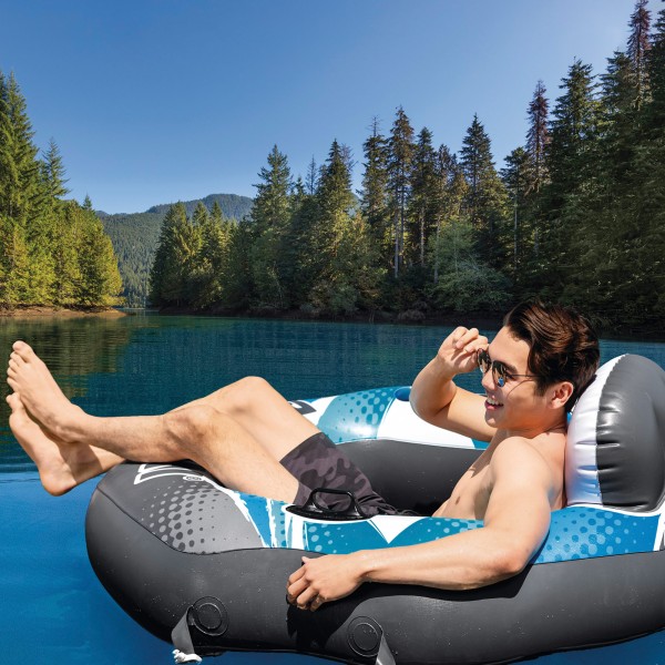 Cadeira de braços insuflável River Run INTEX 130x126 cm | Distria